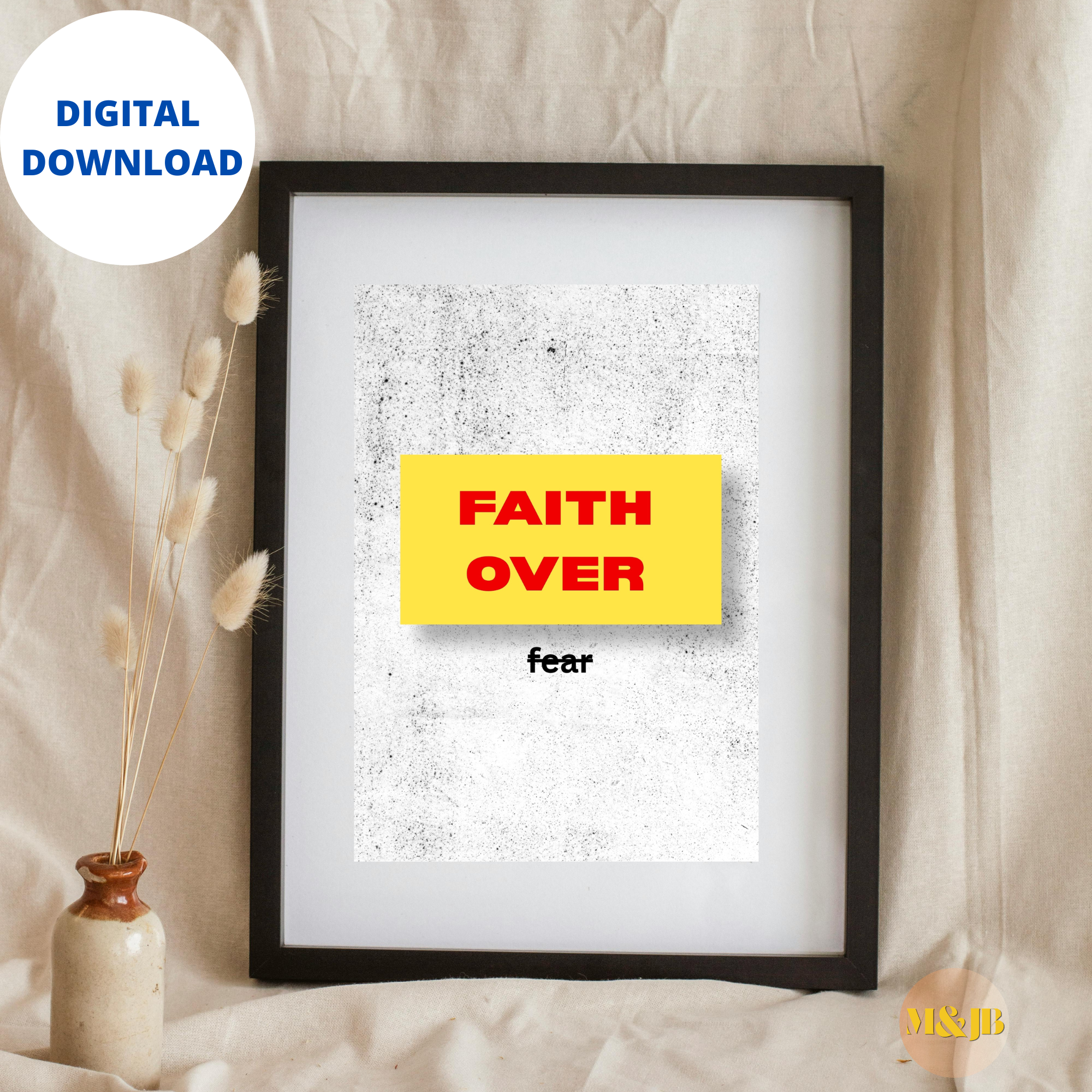 Faith Over Fear Wall Art