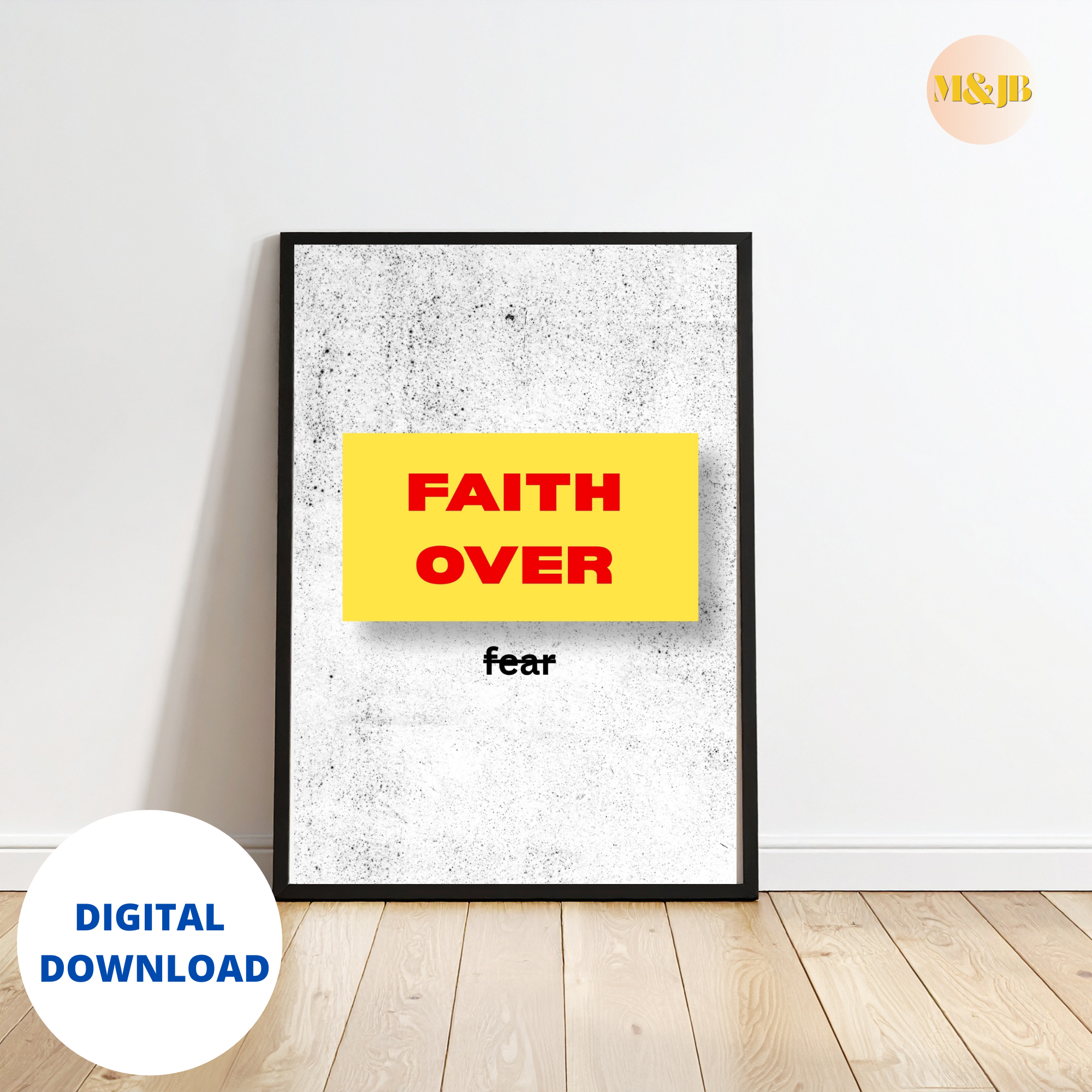 Faith Over Fear Wall Art
