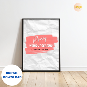 Pray Without Ceasing Frame Mockup